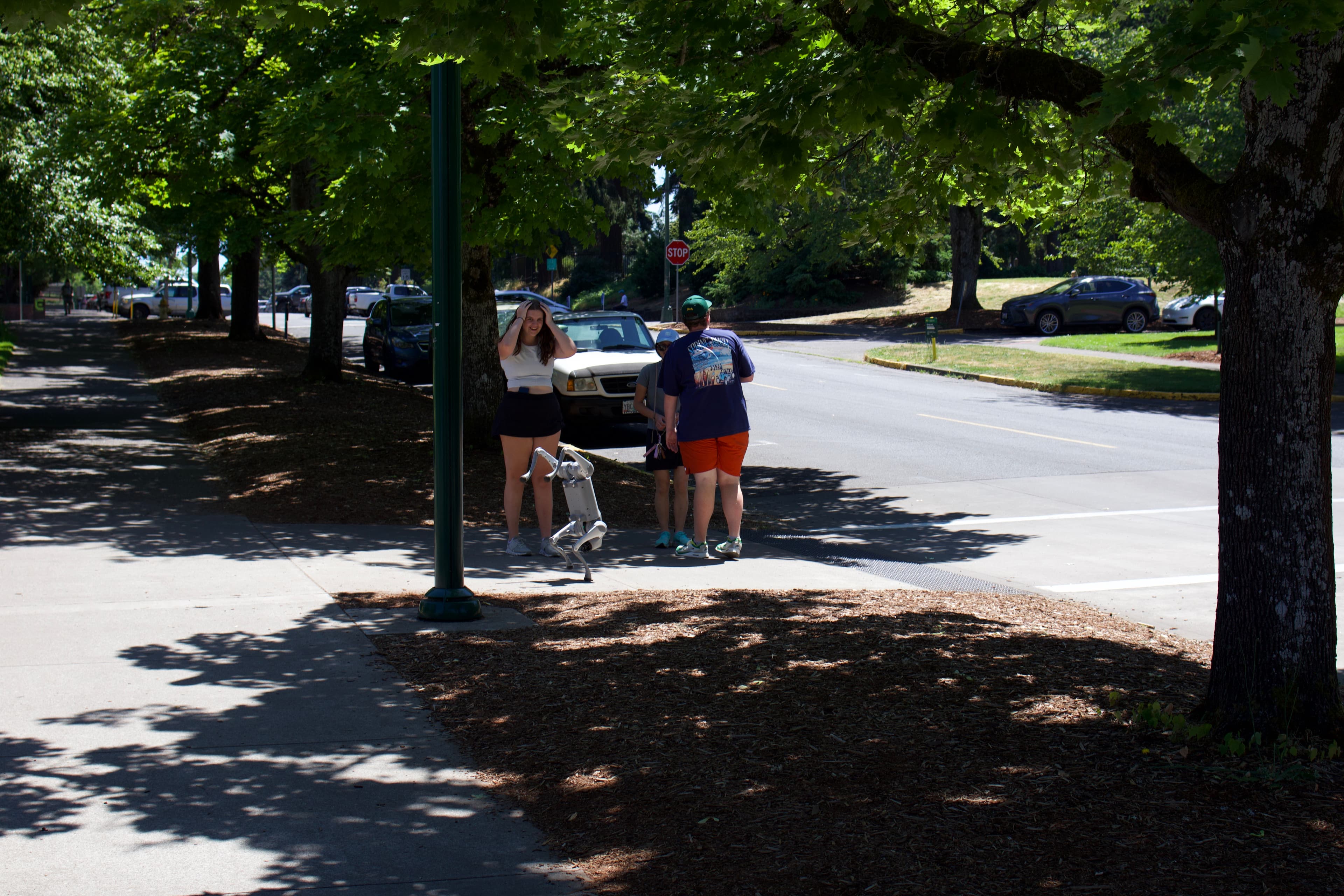 Robot dog at IF Lab event